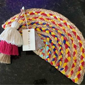 Antik Kraft | Anthropologie Chindi Moon clutch purse